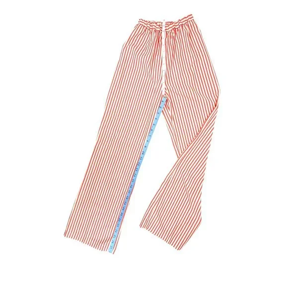 Vintage Candy Striper Uniform 1970s Red White Top Pants Hat 3 Piece Set Imperial - Picture 15 of 16